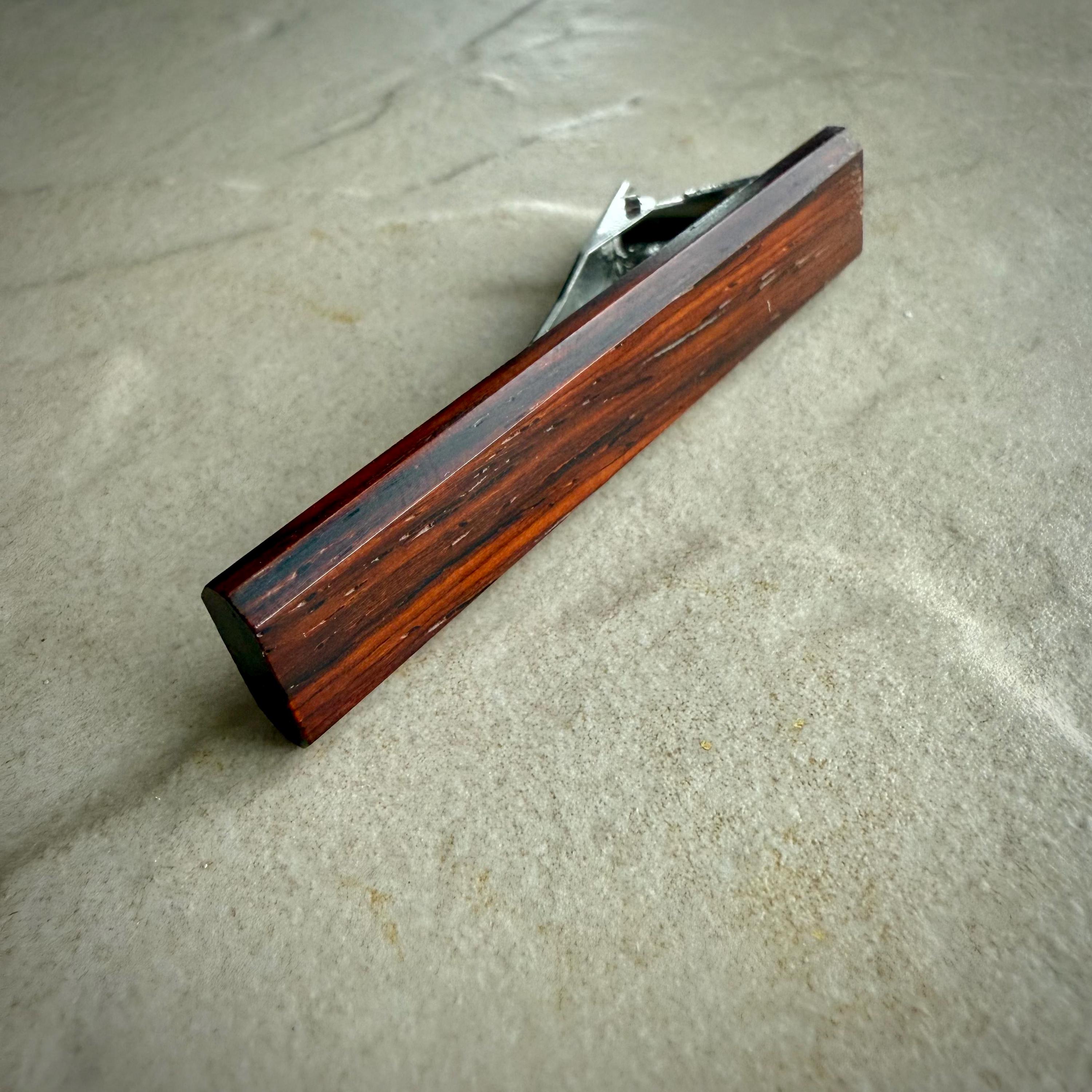 Cocobolo Wood Tie Clip: Sustainable Groomsmen Accessory